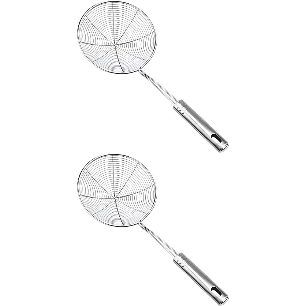 Stainless Steel Spider Strainer Skimmer Spoon for Frying & Cooking