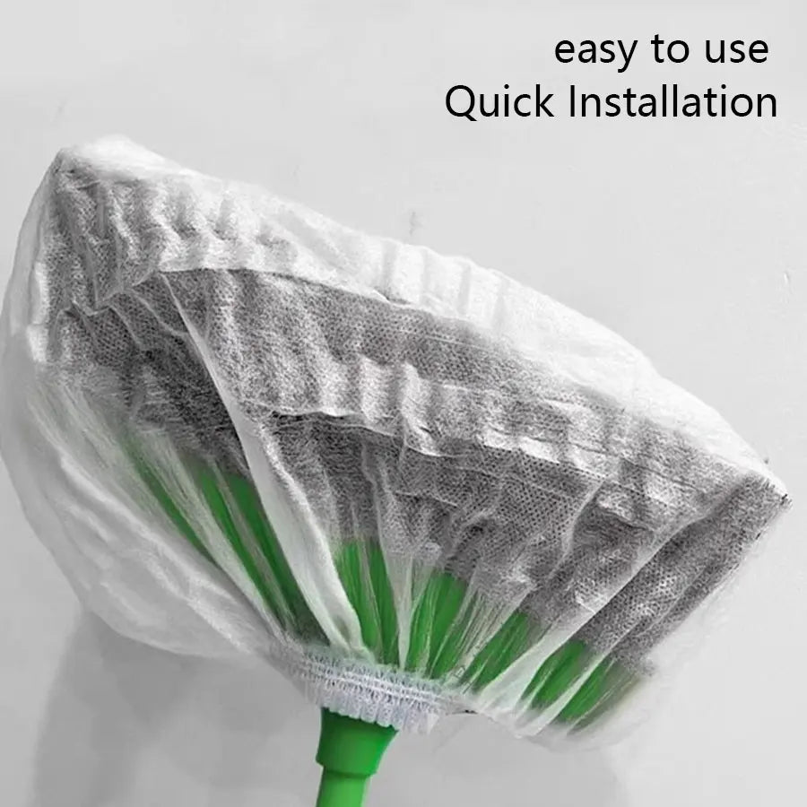 100pcs Disposable Non-Woven Broom Covers – Hair & Dust Trap