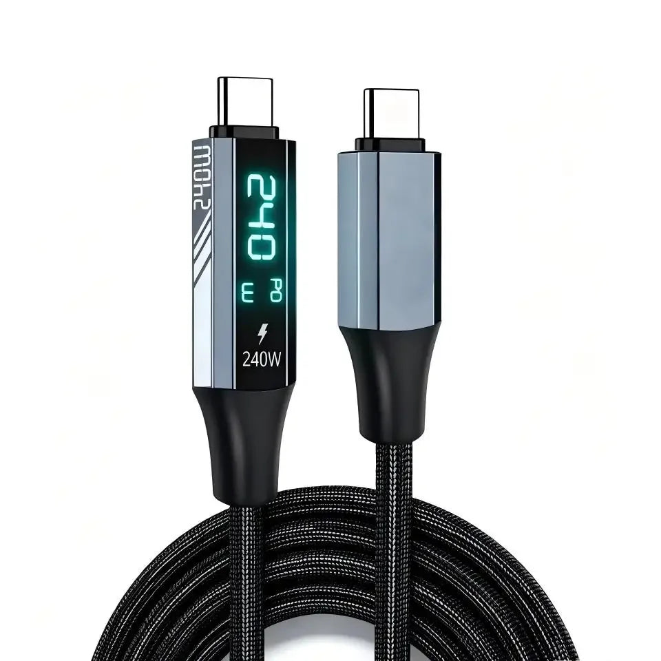 USB4 Cable 40Gbps 240W 8K Type-C Thunderbolt 4 Fast Charge