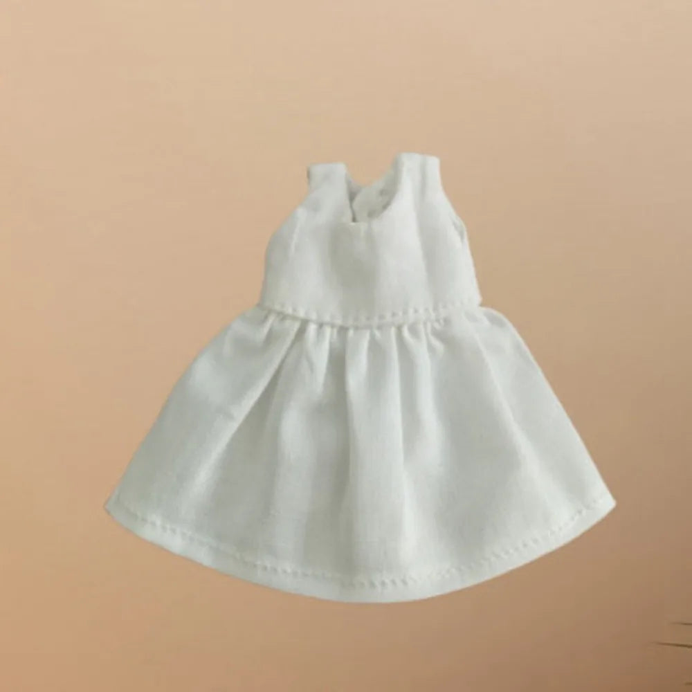 Printed Long Sleeve Doll Dress – 1/12 BJD OB11 Clothes