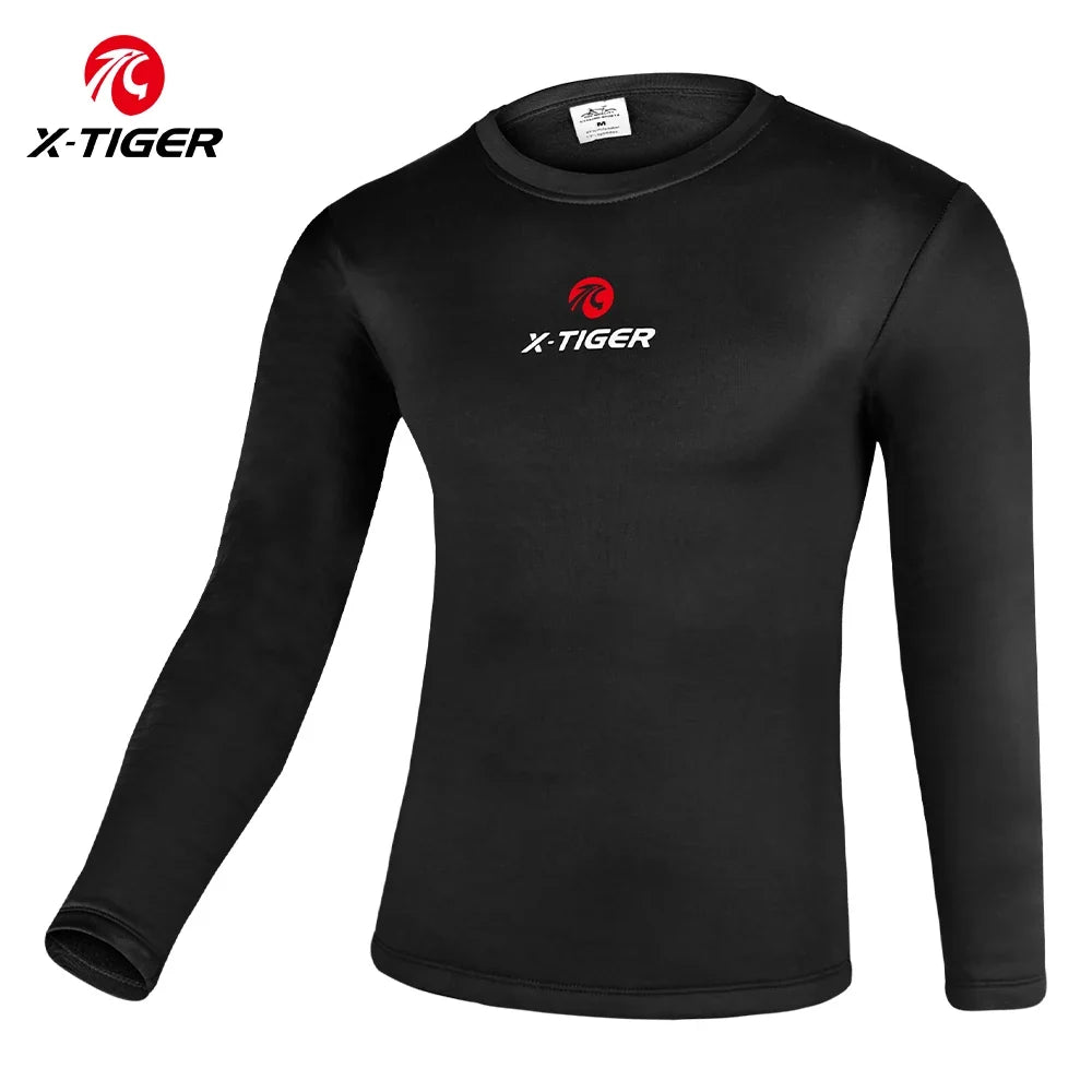 X-TIGER Winter Fleece Cycling Jersey | Thermal Base Layer