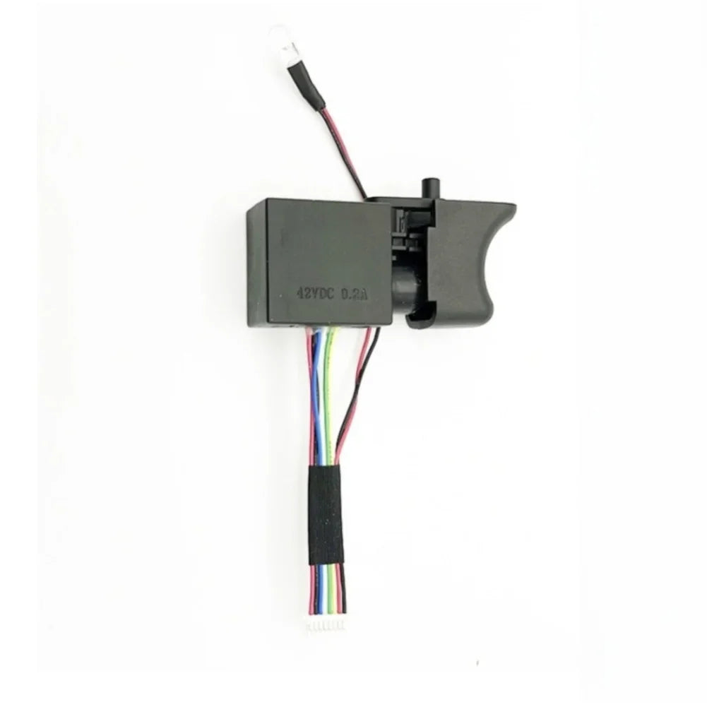 12V 16.8V Brushless Cordless Drill Trigger Switch with LED 8 Wire