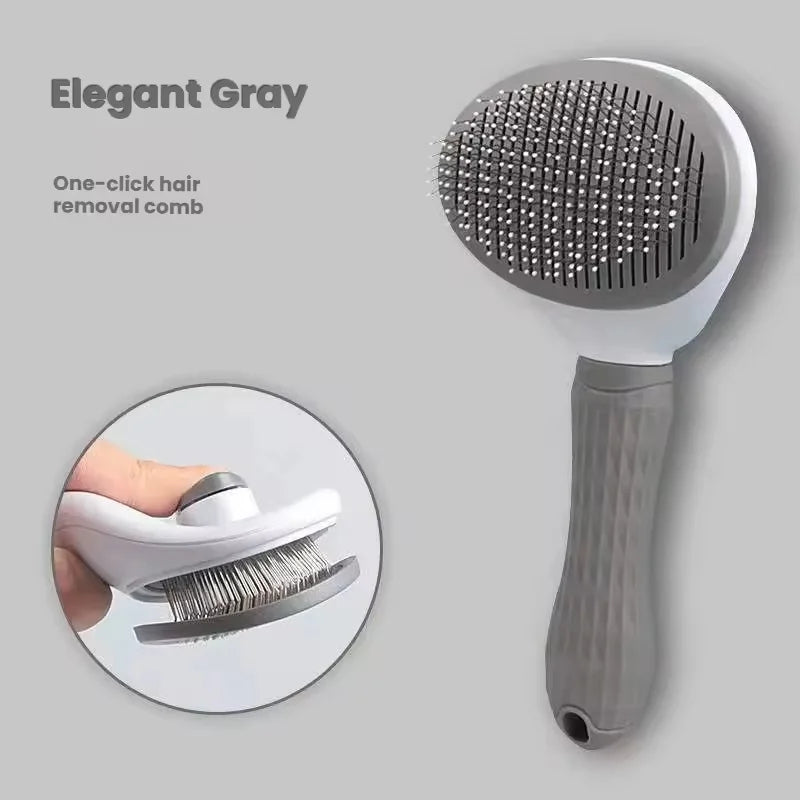 Pet Hair Remover Grooming Brush – Dog & Cat Detangling Comb