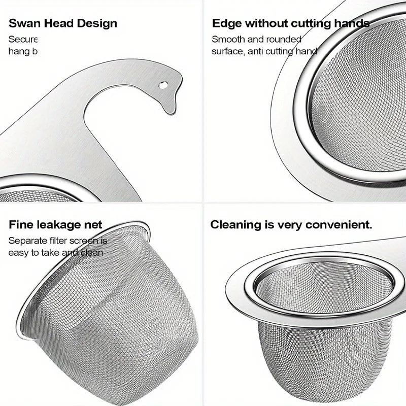Swan Stainless Steel Sink Strainer Basket & Hanging Colander
