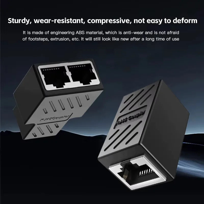 RJ45 Coupler Cat6 Cat5e Ethernet Extender 1000Mbps Adapter