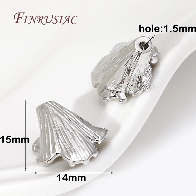 Morning Glory 18K Gold Plated Flower Bead Caps – DIY Jewelry