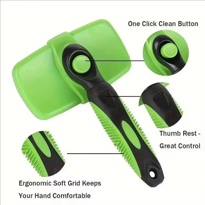 Self-Cleaning Deshedding Comb for Dogs & Cats