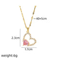 Women's Heart Pendant Clavicle Necklace – Stainless Steel