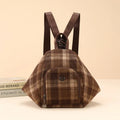 Nixie Women's Plaid Multifunctional Backpack & Crossbody Bag