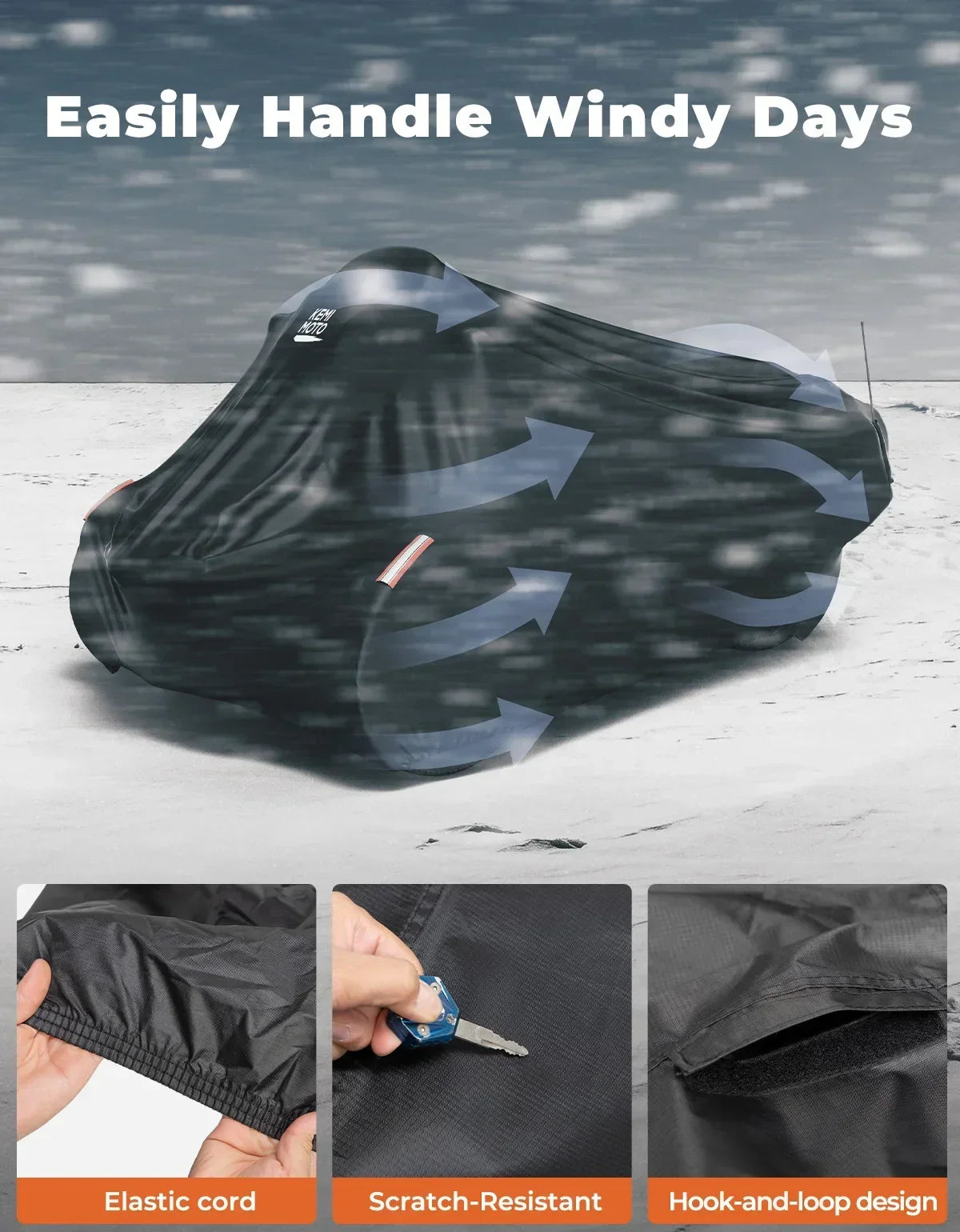 KEMITOUR 420D Waterproof Cover for Can-Am Spyder RT 2020+