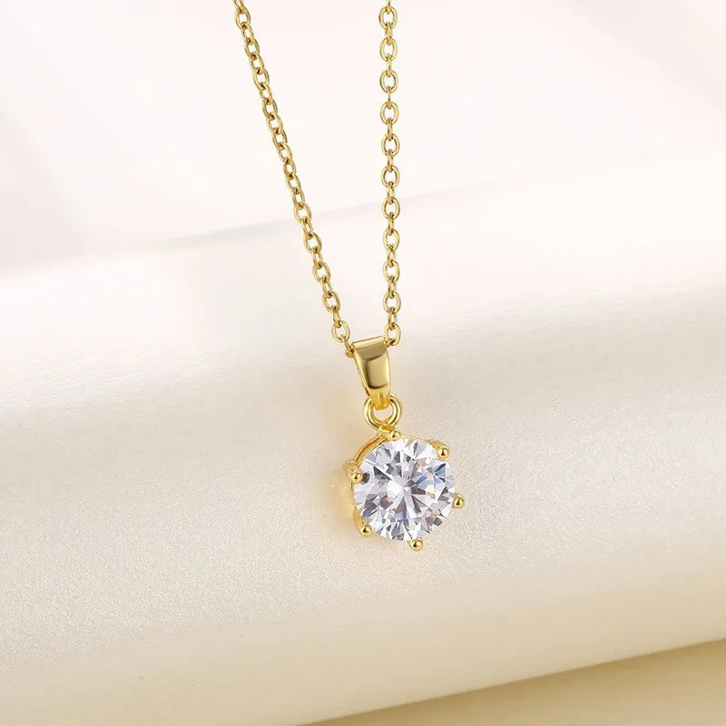 3-Piece Bridal Jewelry Set – Zirconia Necklace, Earrings & Ring