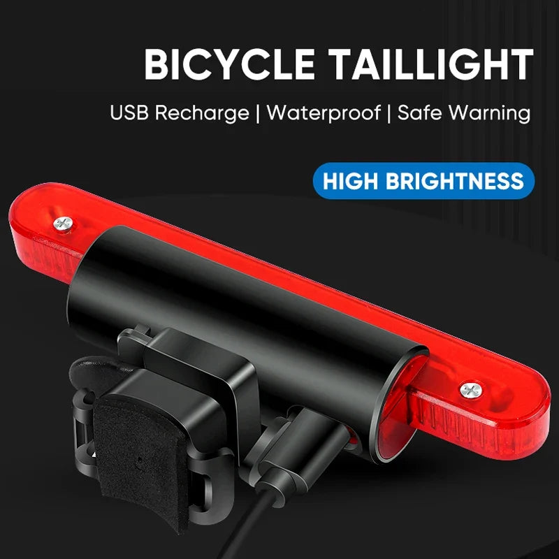 BUCKLOS Bike Tail Light 4 Modes USB Rechargeable Rear Safety Lamp