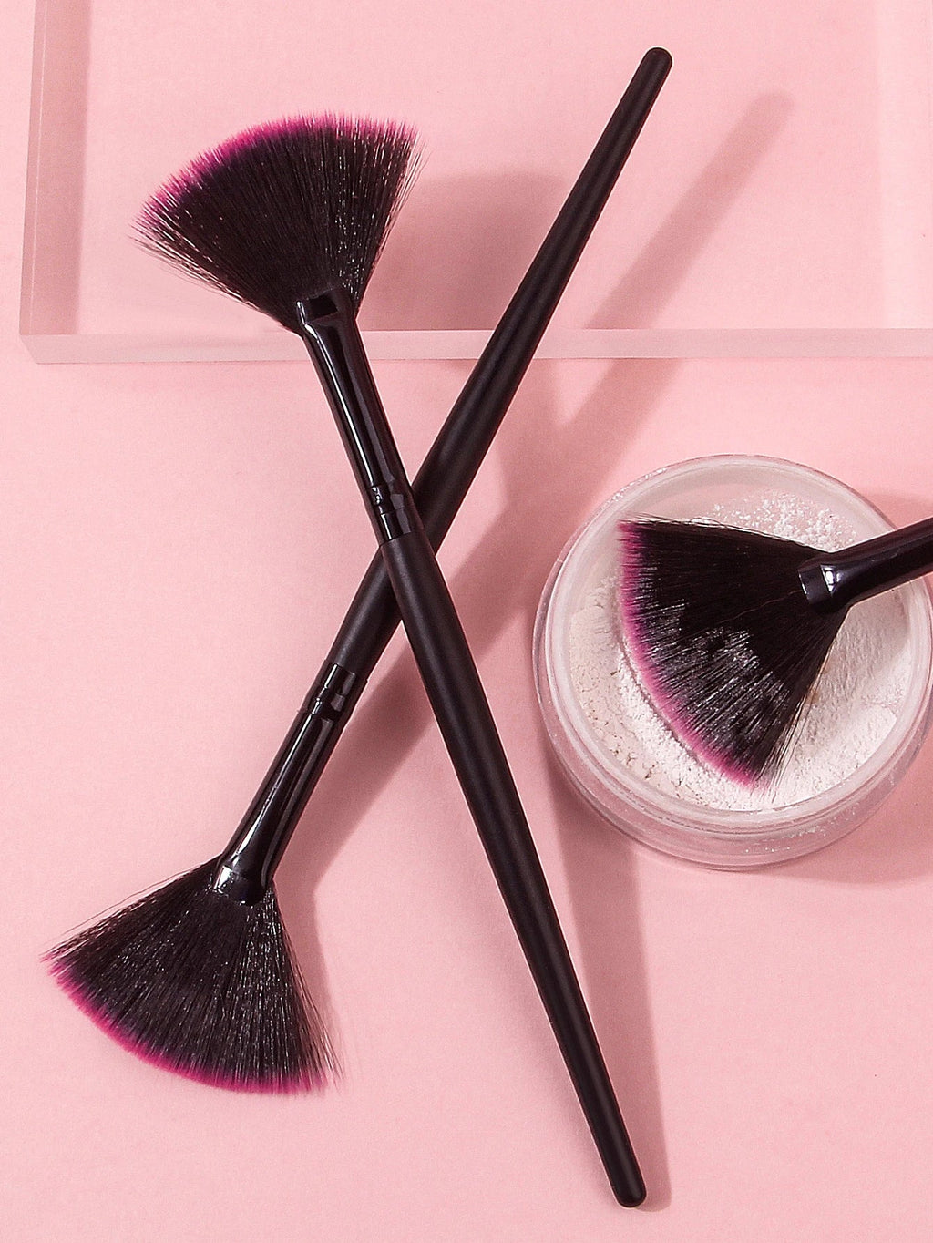 Fan Shape Foundation & Facial Mask Makeup Brushes – 1/3/6 PCS