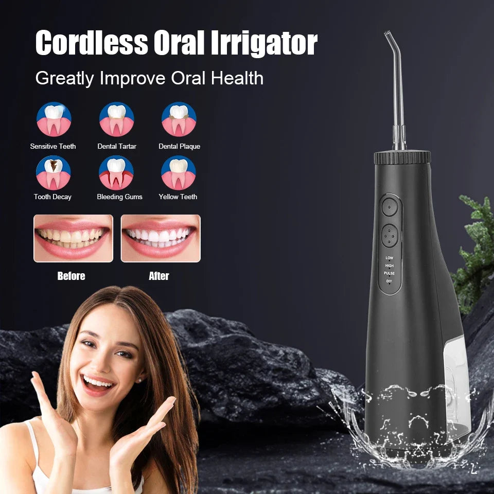 DUTRIEUX IPX7 Rechargeable Electric Water Flosser | 4 Modes