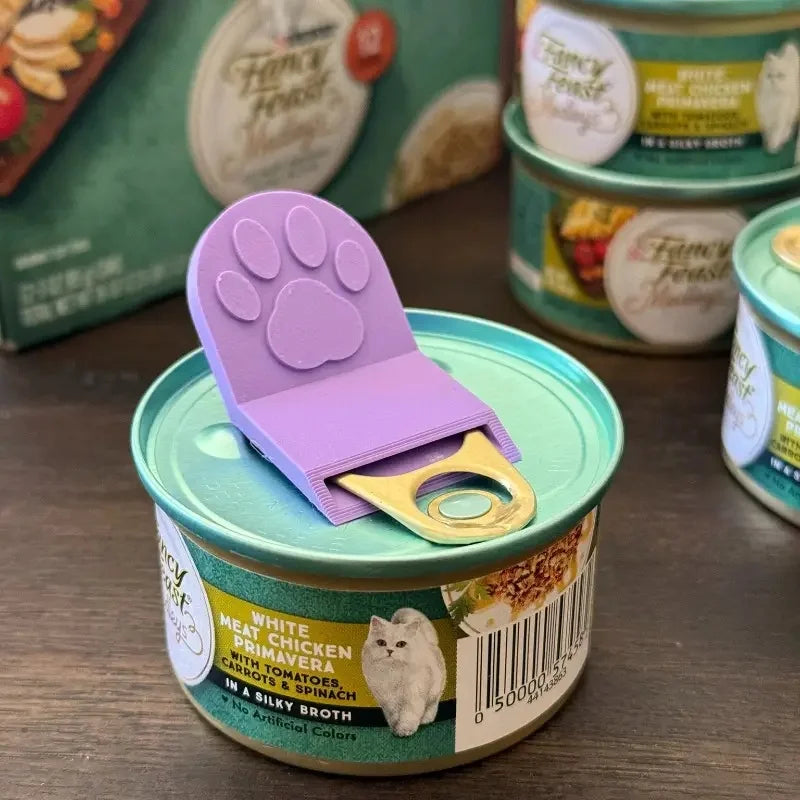 Plastic Pet Can Opener – Non-Slip Handle for Dog & Cat Food