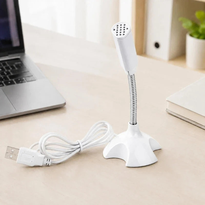USB-A Desktop Condenser Microphone | Flexible Gooseneck