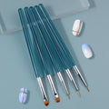 5-Piece Nail Art Brush Set – Painting, Dotting & Liner Tools