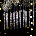 10Pcs Acrylic Crystal Ice Column Christmas Tree Ornaments