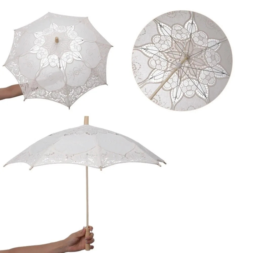Embroidery Lace Parasol Umbrella – Wedding & Photo Prop
