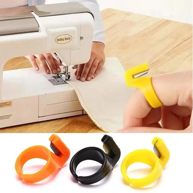 5-Pack Finger Ring Thread Cutters – Safe Blade for Sewing & DIY