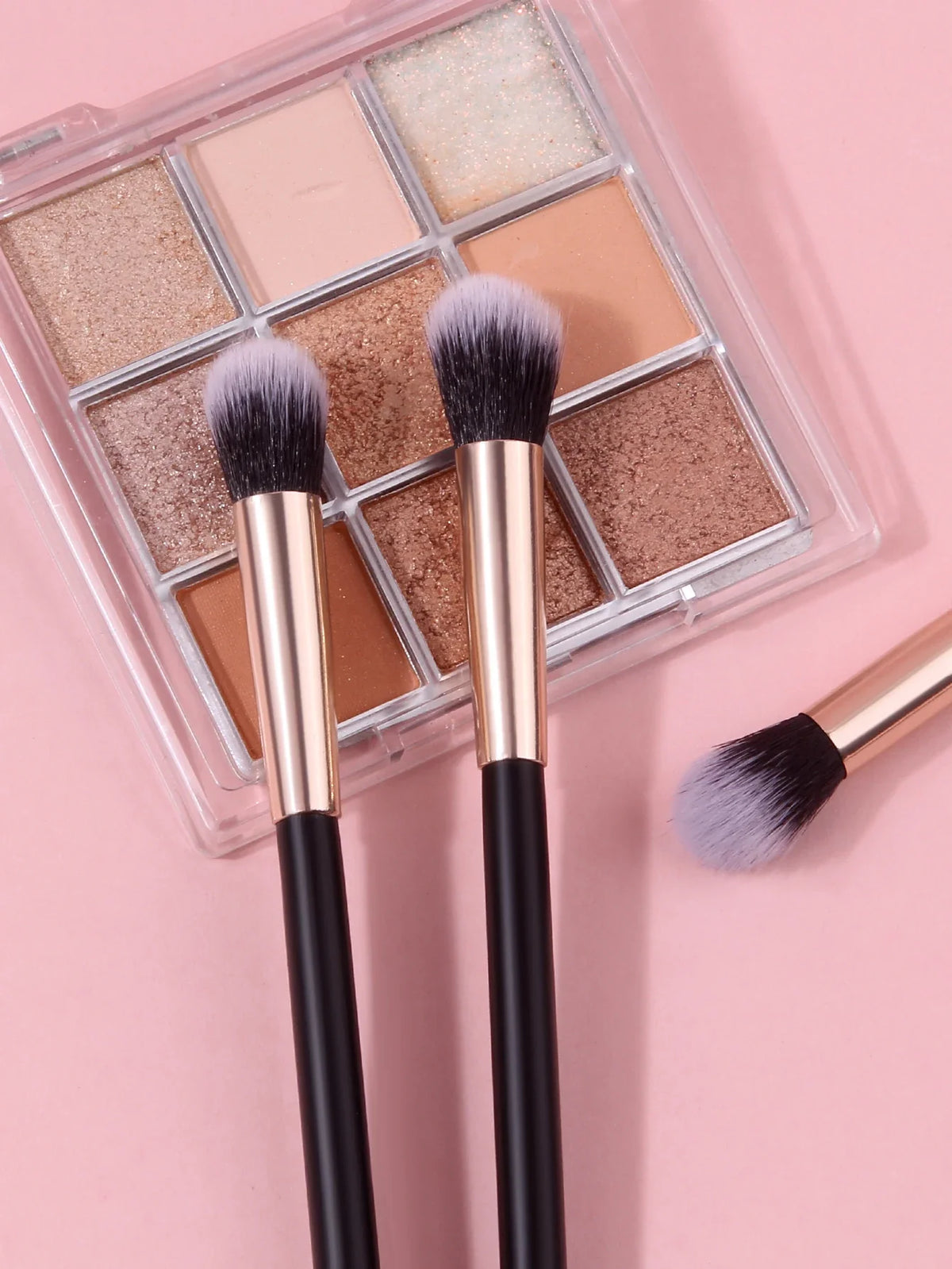 3-Piece Eye Makeup Brush Set – Soft Eyeshadow Blending Brushes