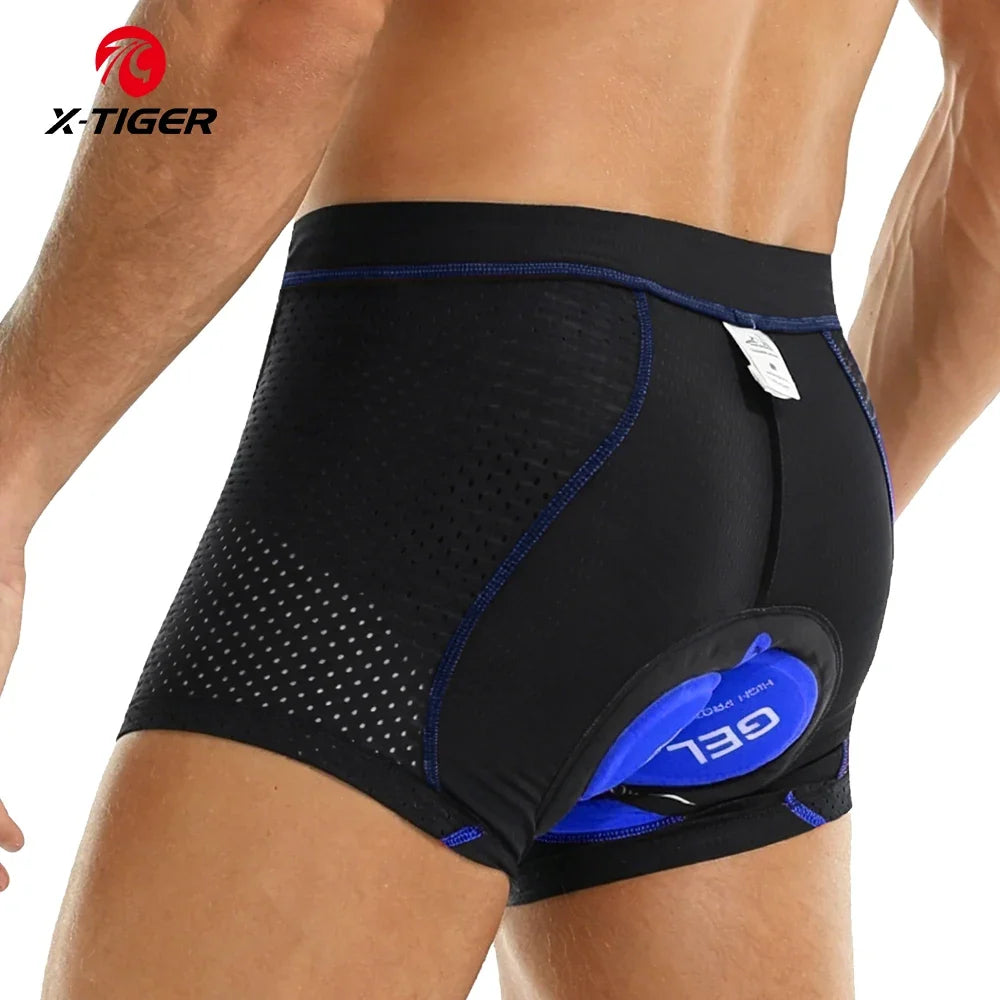 X-TIGER Men's 5D Gel Pad Cycling Underwear Shorts | MTB Road