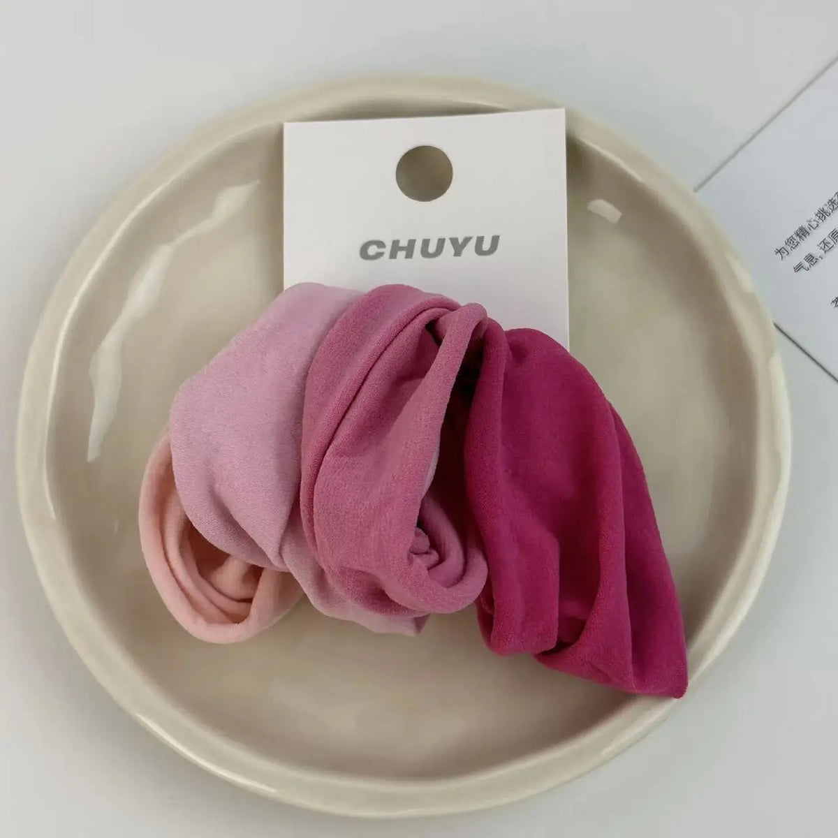 Luxury Soft Fabric Hair Scrunchies – High Elastic Hair Bands
