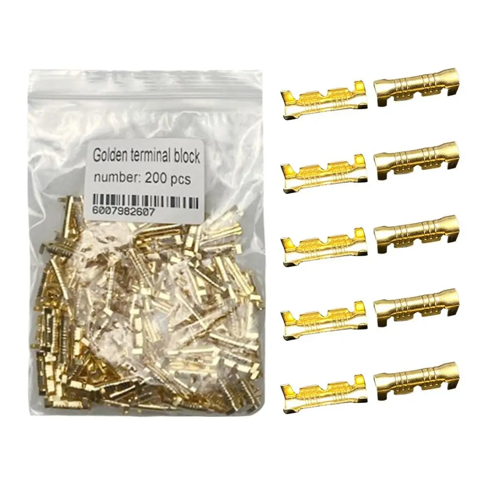 U-Shaped Cold Press Wire Terminal Connectors 50/100/200pcs