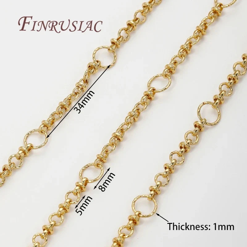 18K Gold Plated Oval Cuban Chain – Bulk DIY Jewelry Supply