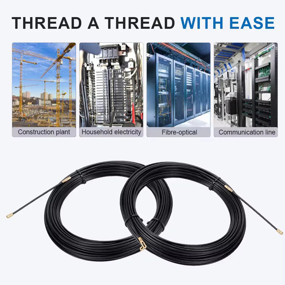 3mm Nylon Fish Tape Cable Puller – 5M to 40M Wire Threader