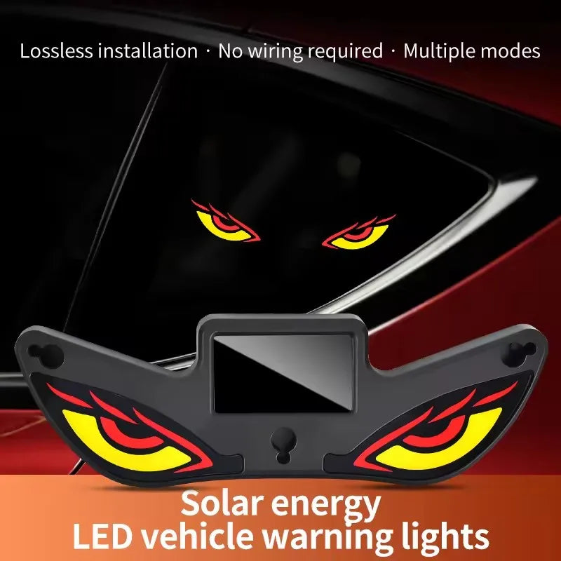 Demon Eye LED Car Atmosphere Light – Solar & USB Rechargeable