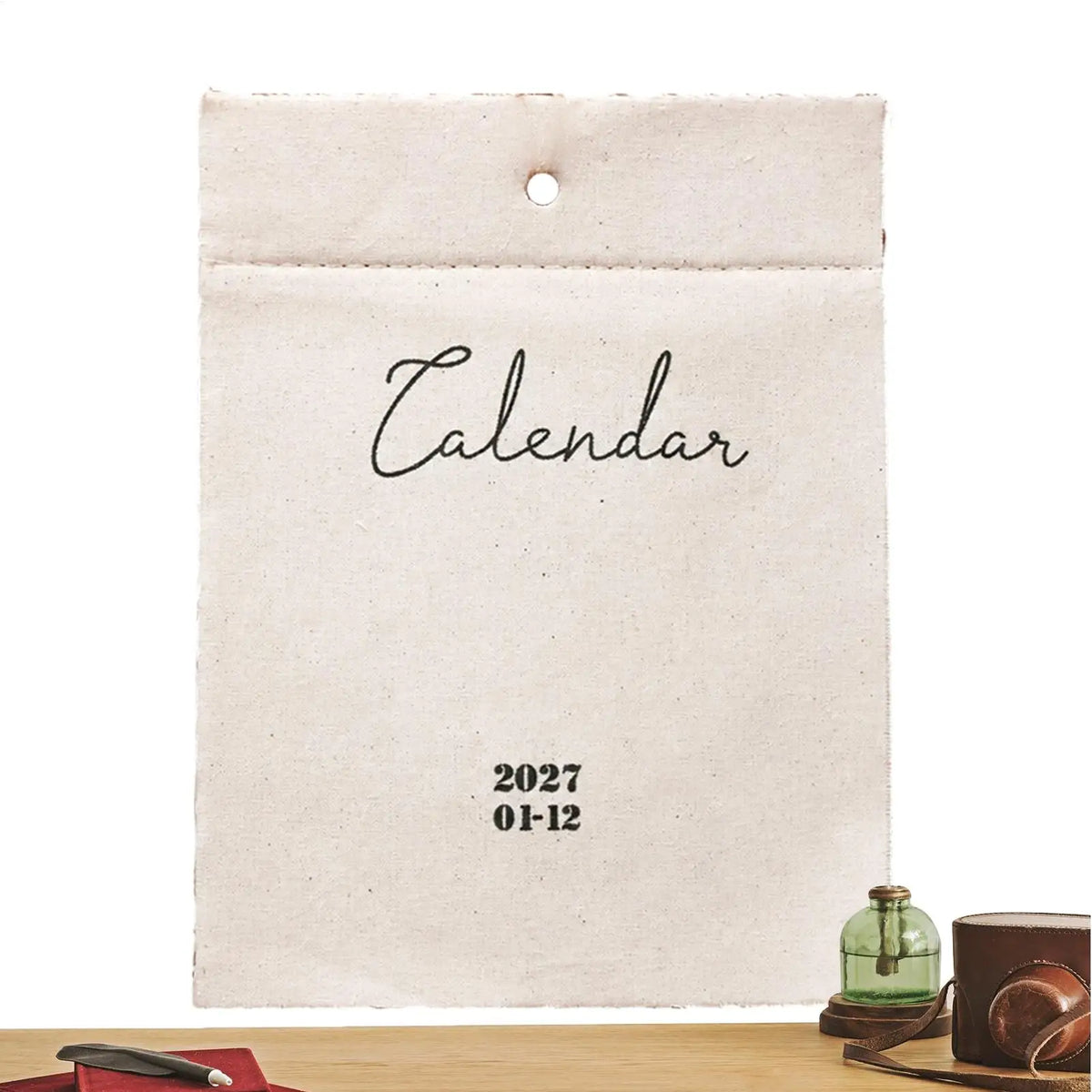 2027 Canvas Wall Calendar – Wabi Sabi Monthly Planner