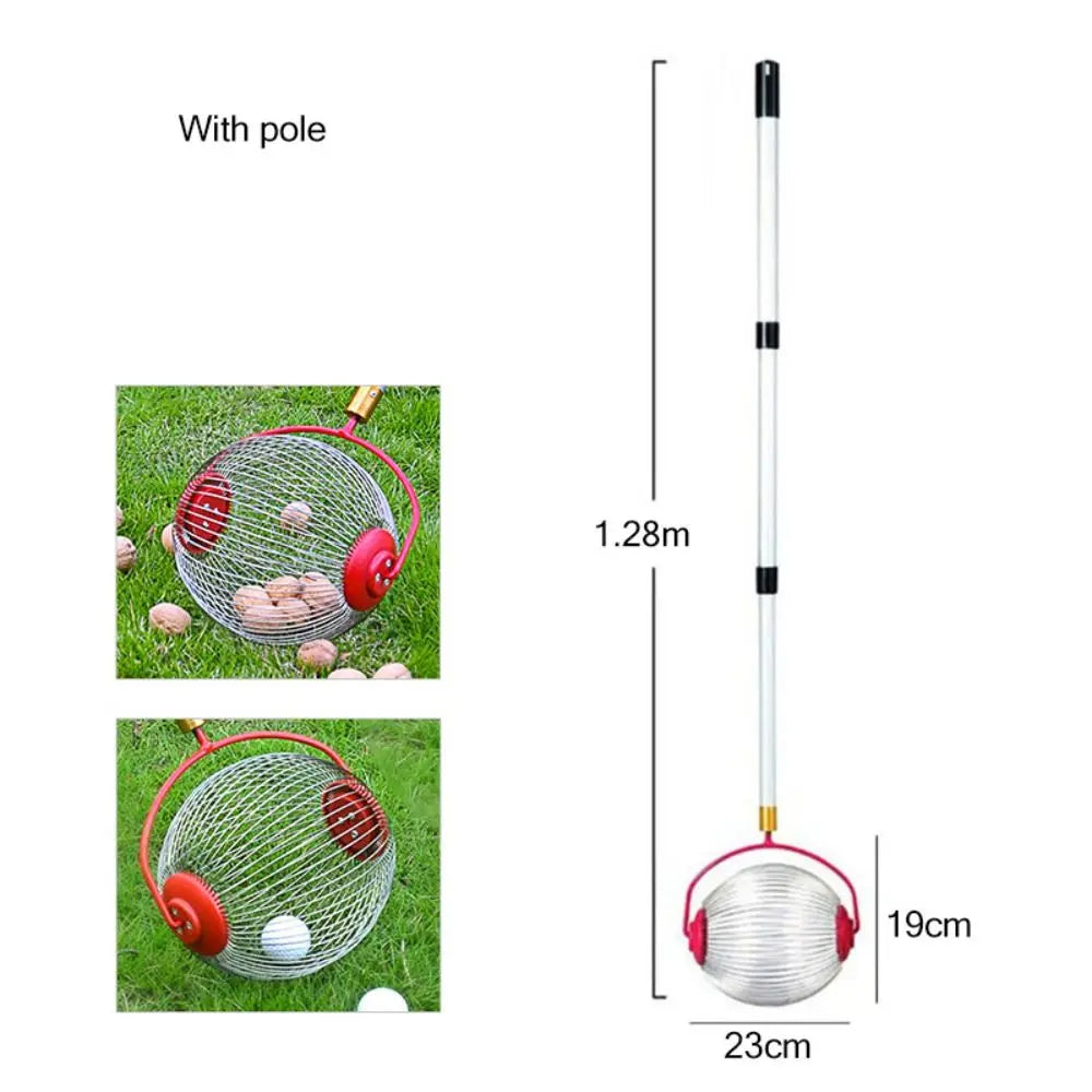 Telescoping Nut Harvester & Ball Collector – Adjustable Pole