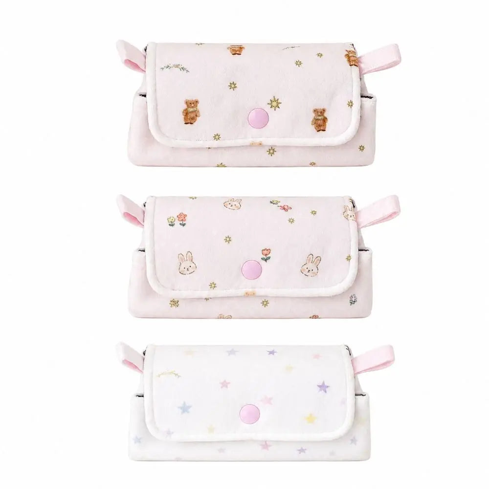Korean Bear & Rabbit Large Capacity Pencil Case Pouch