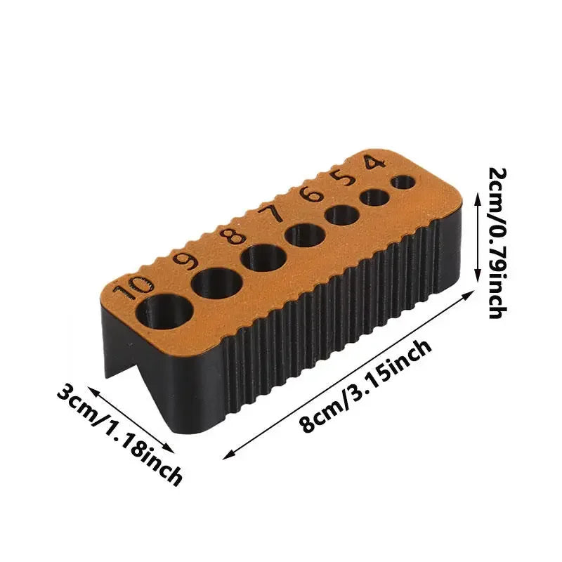 Precision Drill Guide Jig Block | 4–10mm Woodworking Locator