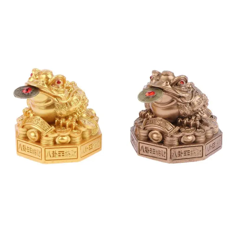 Feng Shui Money Frog Statue – Three-Legged Toad Figurine