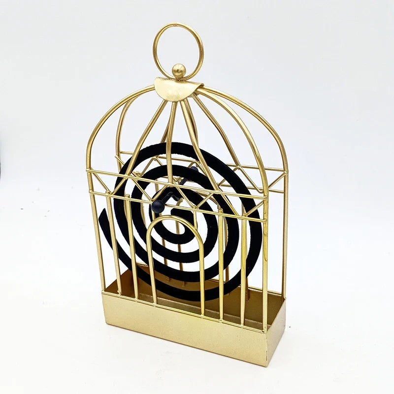 Nordic Iron Bird Mosquito Coil Holder & Incense Shelf Decor