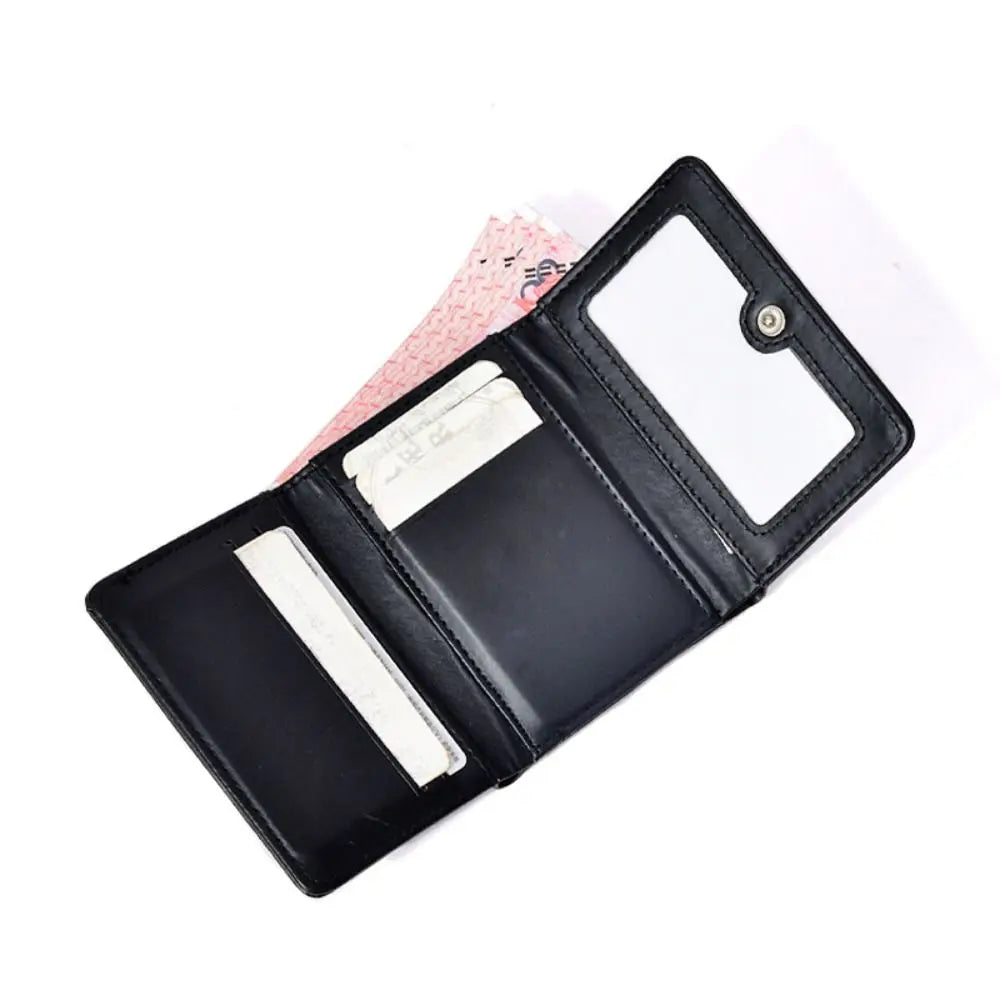 Women's Trifold PU Leather Cat Wallet – Large Capacity Purse