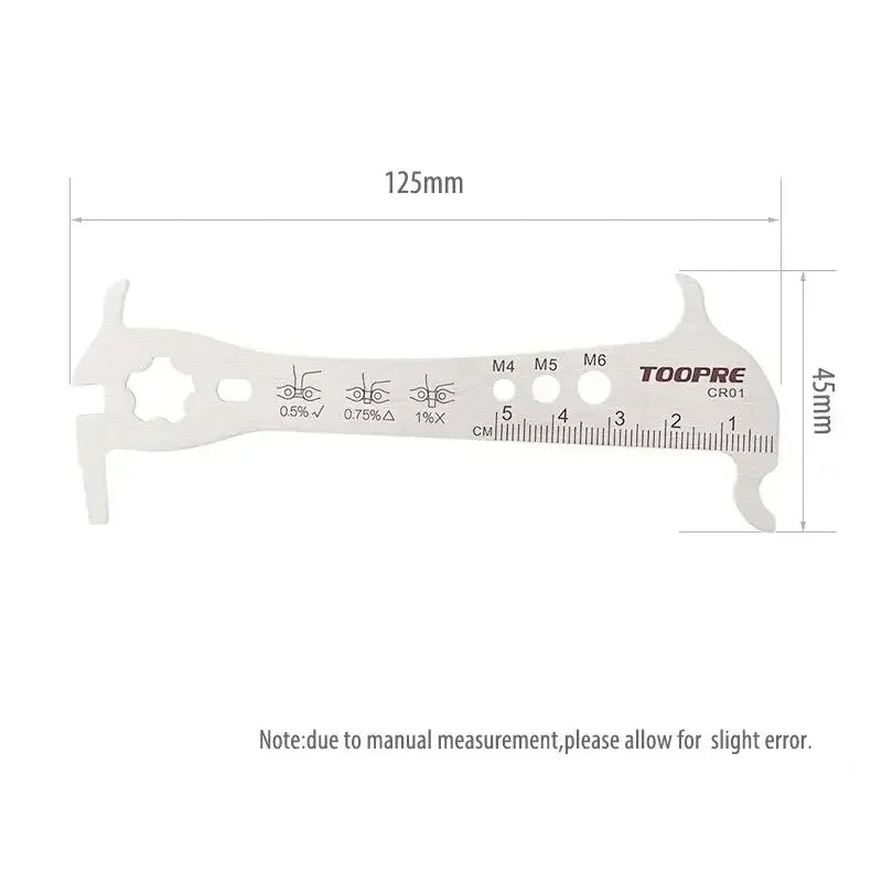 TOOPRE 6-in-1 Bike Chain Wear Checker Multi-Function Tool
