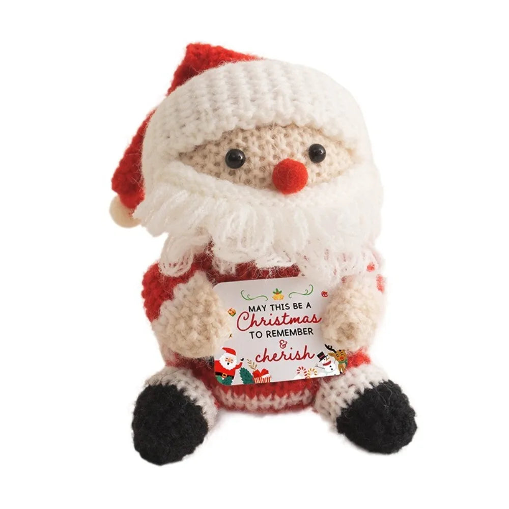 Mini Crochet Christmas Dolls – Handmade Knit Holiday Ornaments