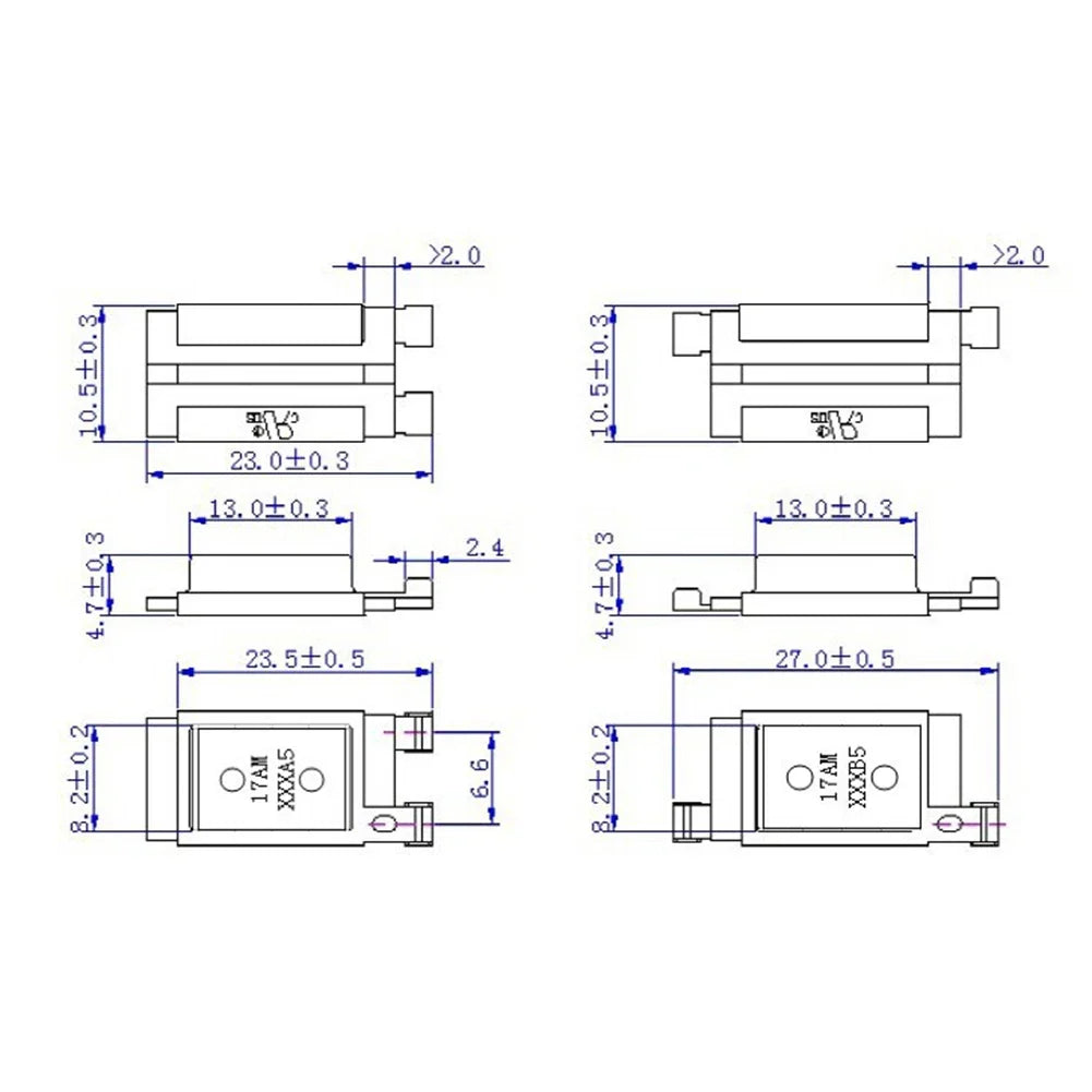 10-Pack KSD9700 Thermal Temperature Switch Normally Closed