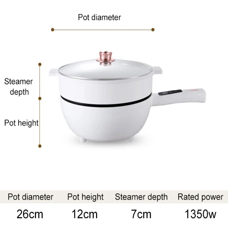 Multifunctional Electric Cooking Pot – Steam & Fry