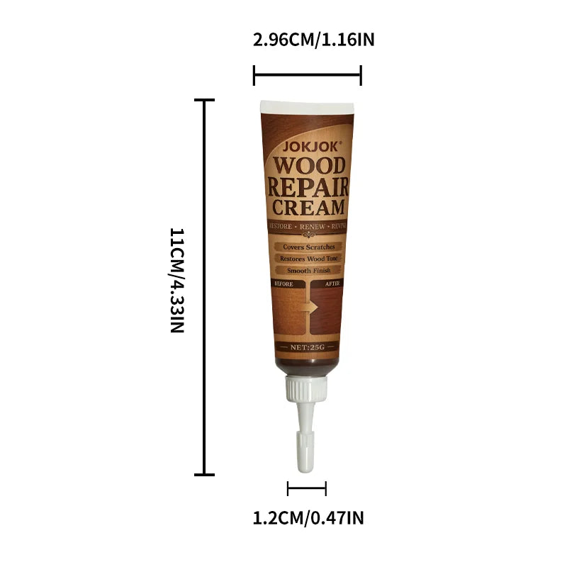 Wood Color Repair Paste – Scratch & Chip Filler for Furniture