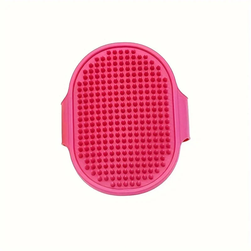 Silicone Pet Bath Brush – Cat & Dog Grooming Massage Comb