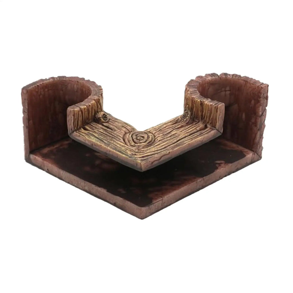 Wood Grain Aquarium Tunnel Cave – Fish & Shrimp Shelter Decor