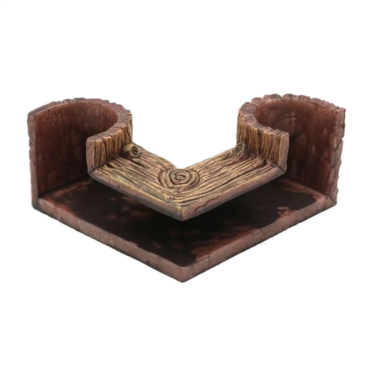 Wood Grain Aquarium Tunnel Cave – Fish & Shrimp Shelter Decor