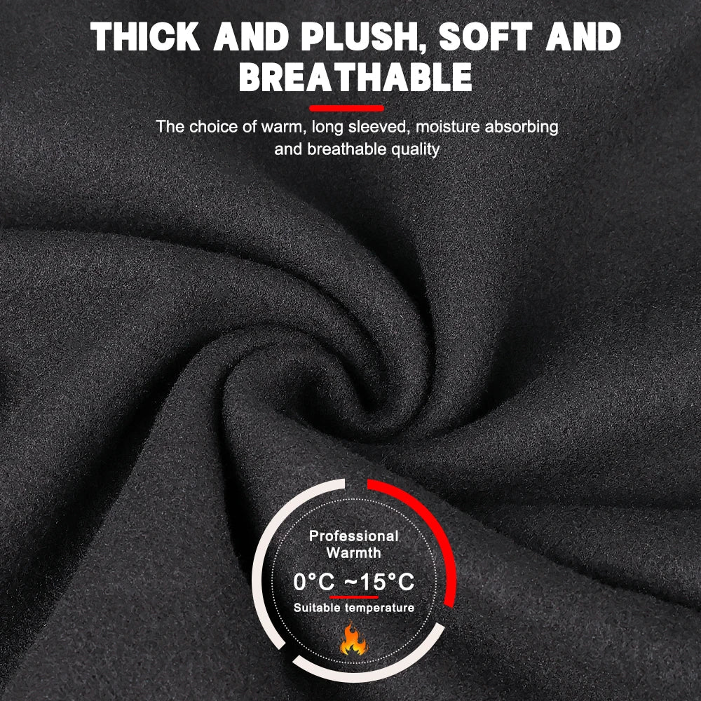 X-TIGER Winter Fleece Cycling Base Layer | Long Sleeve Bike Shirt