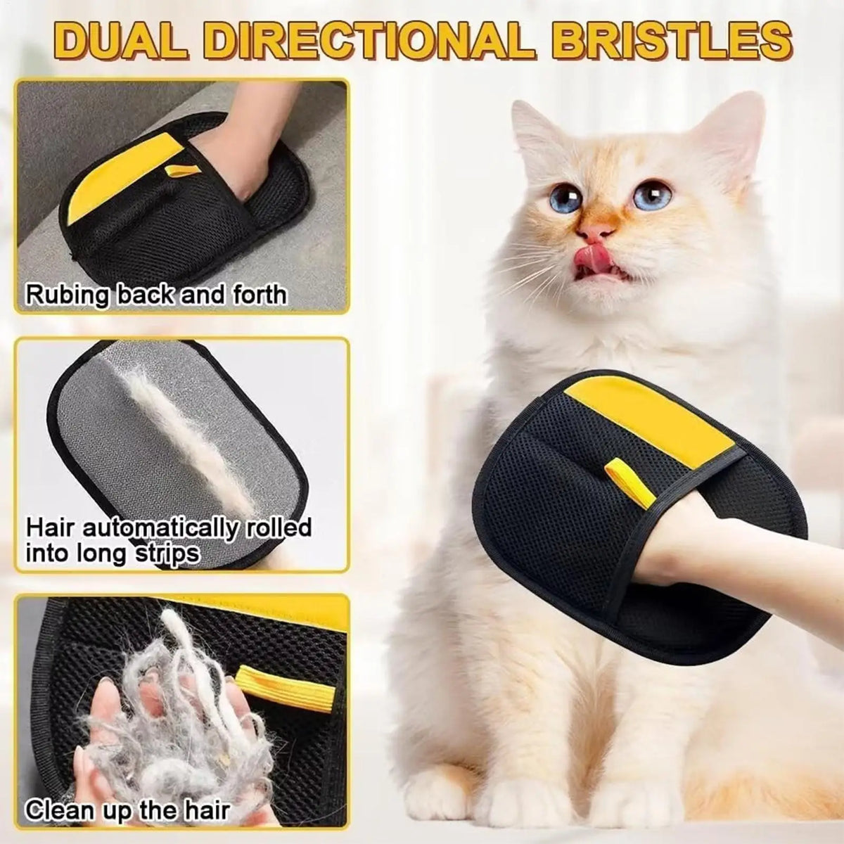 Reusable Pet Hair Remover Glove | Microfiber for Furniture