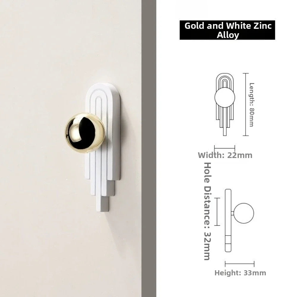 Gold Zinc Alloy Cabinet Handle – Modern Minimalist Drawer Pull