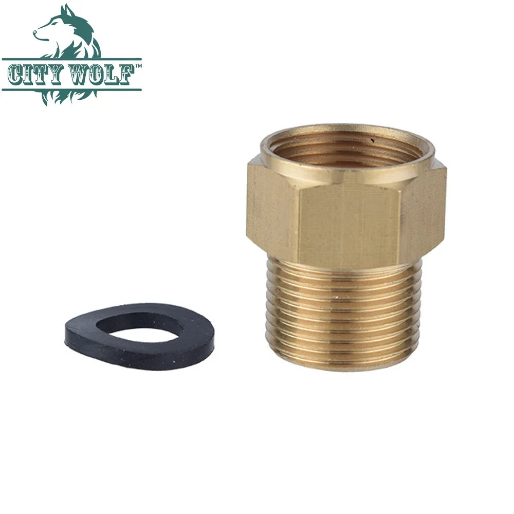 M22 Brass Pressure Washer Adapter – M22/14 to M22/15 Connector